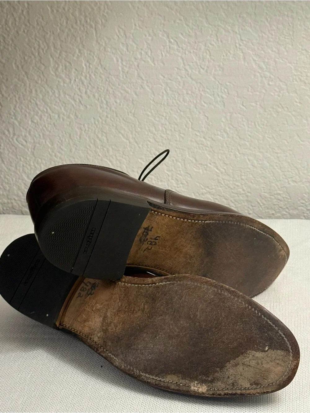 Allen Edmonds Byron Mens 11 A Brown Leather Cap Toe Oxford Dress Shoes USA